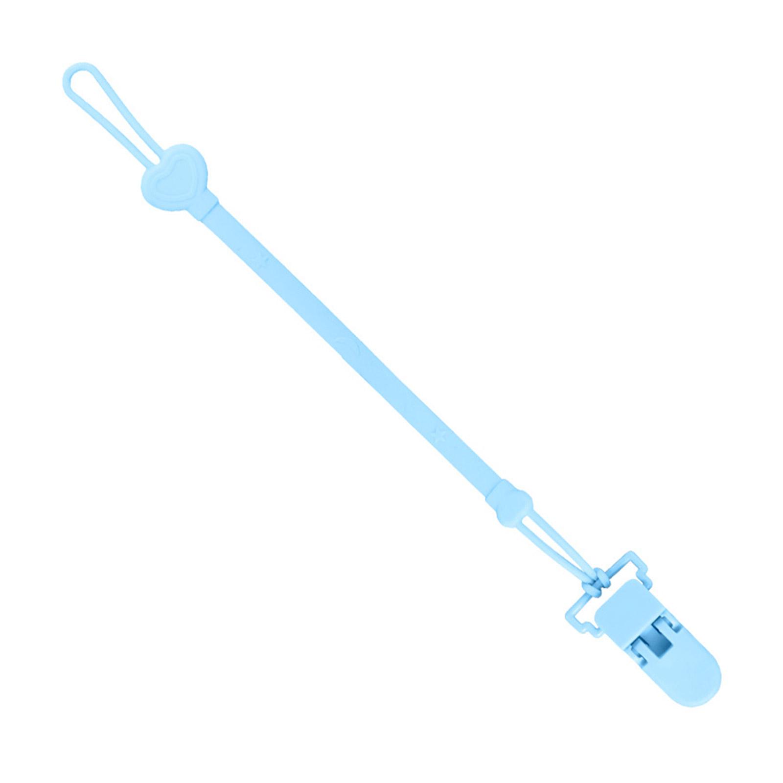 

Детская соска-пустышка с защитой от падения, силиконовый ремешок, держатель для пустышки, подвесной ремень синий