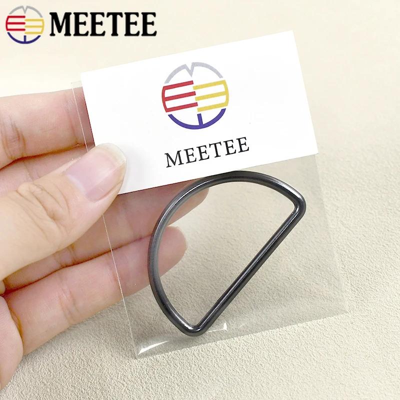 Meetee 20 Stück 15-50mm Metall D-Ring Schnalle Rucksackgurt Verschluss Schuhe Kleidung Verstellschnallen Gurtbandschlaufe Verschlüsse Zubehör