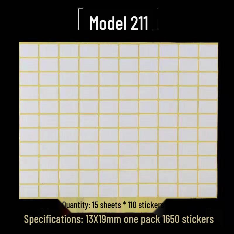 A5 Self-Adhesive Blank Label Stickers for Printing and Handwriting - White Name and Number Stickers