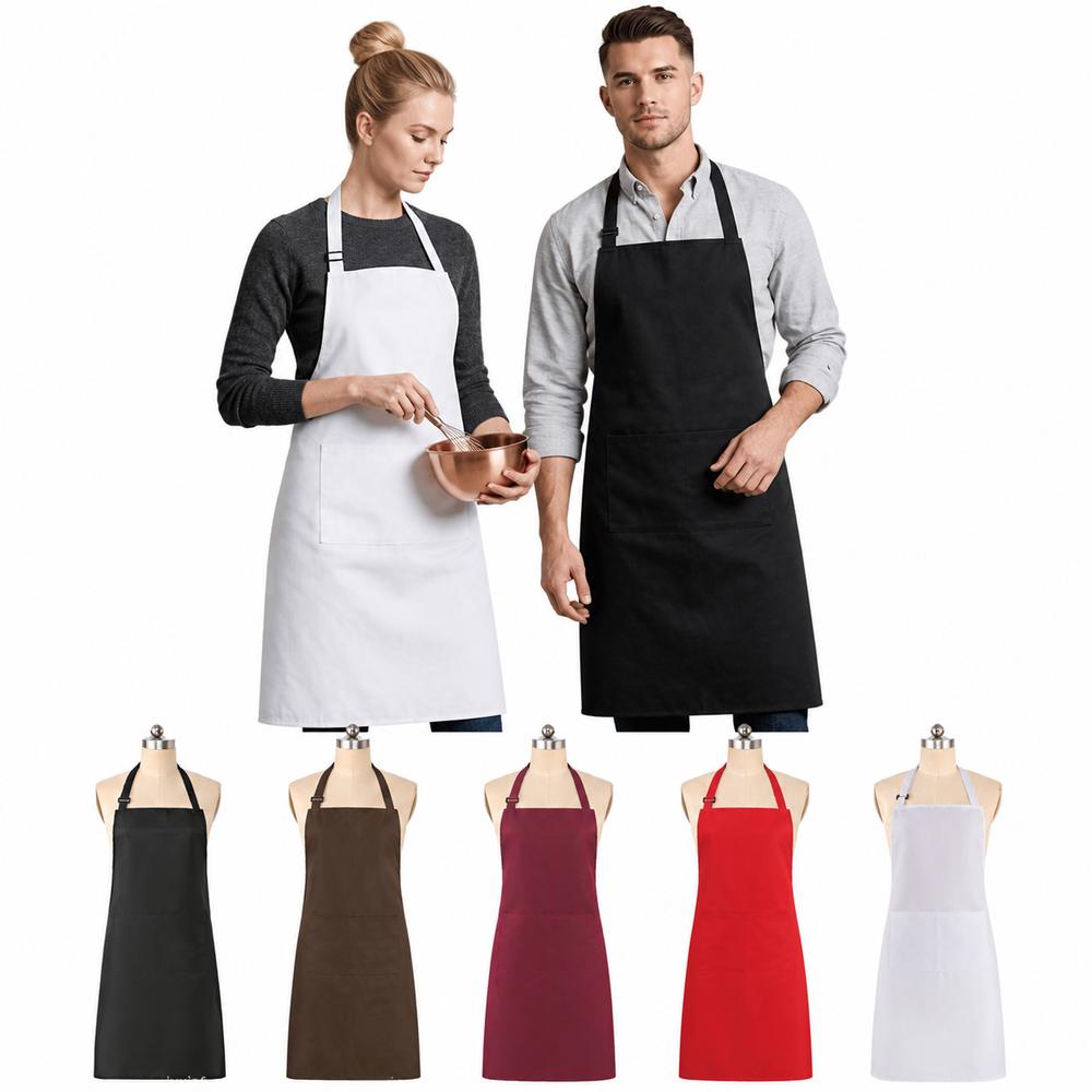 Oilproof Chef Aprons Adjustable Straps Cooking Aprons New Work Apron For Women Men