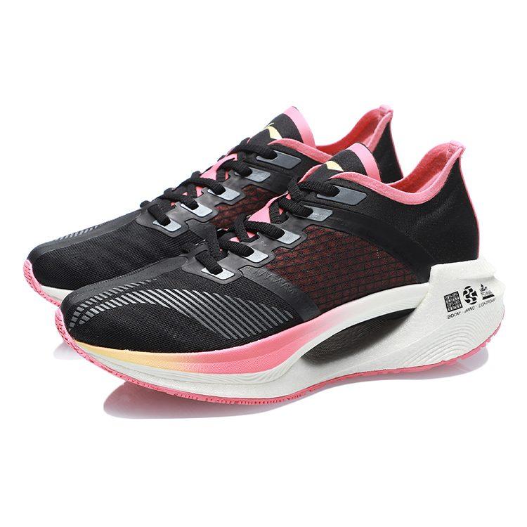 Li Ning Shadow Essential Running Shoes Women's Low Top Black/Pink ARHR122-2
