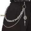 Stilvolle Vintage Metall-Hüftkette für Damen Reißverschluss