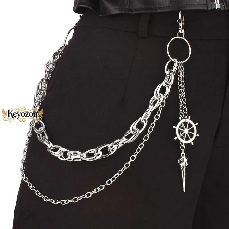 Стильная винтажная металлическая цепочка на талию для женщин Молния One Size