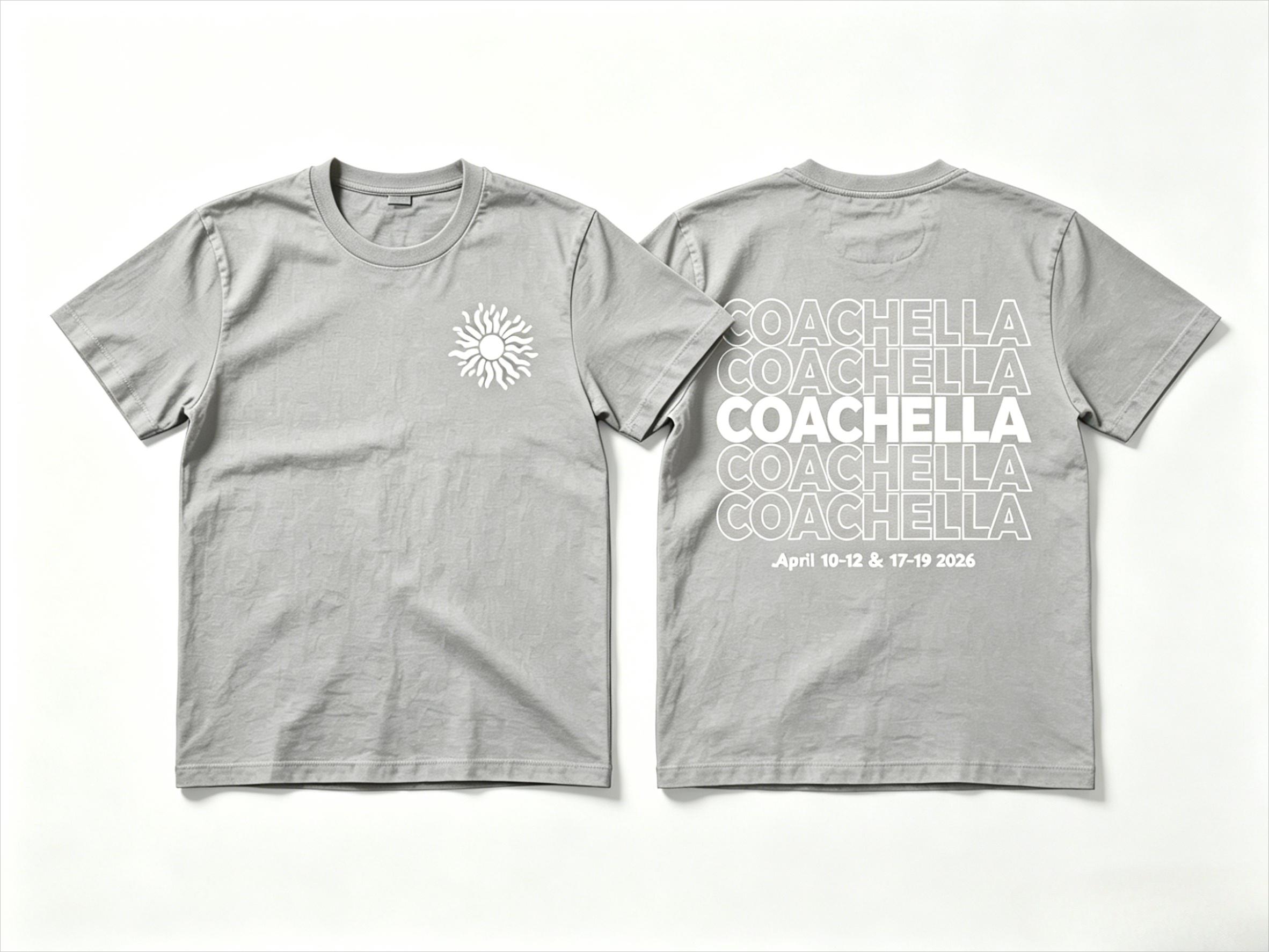 

Coachella Summer TShirt Unisex Cotton unisex doublesided graphics Retro Harajuku Loose quality YK trend shirt M