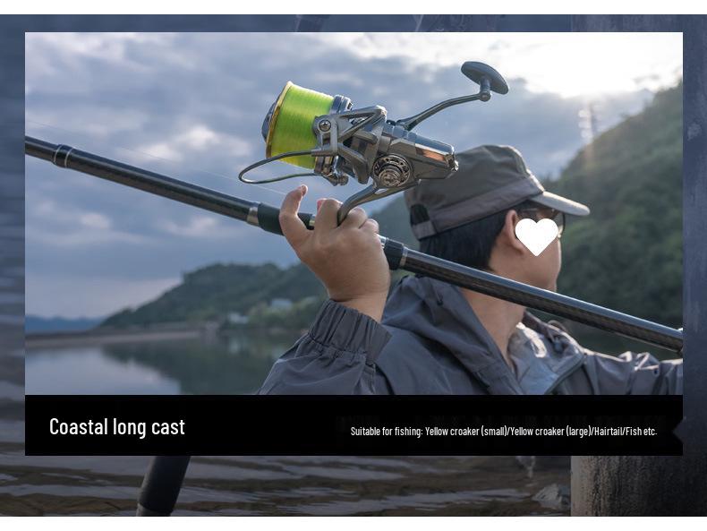 Enhanced Carbon Fiber Sea Fishing Rod Set - Super Hard, Long Casting Rod for Rock Fishing