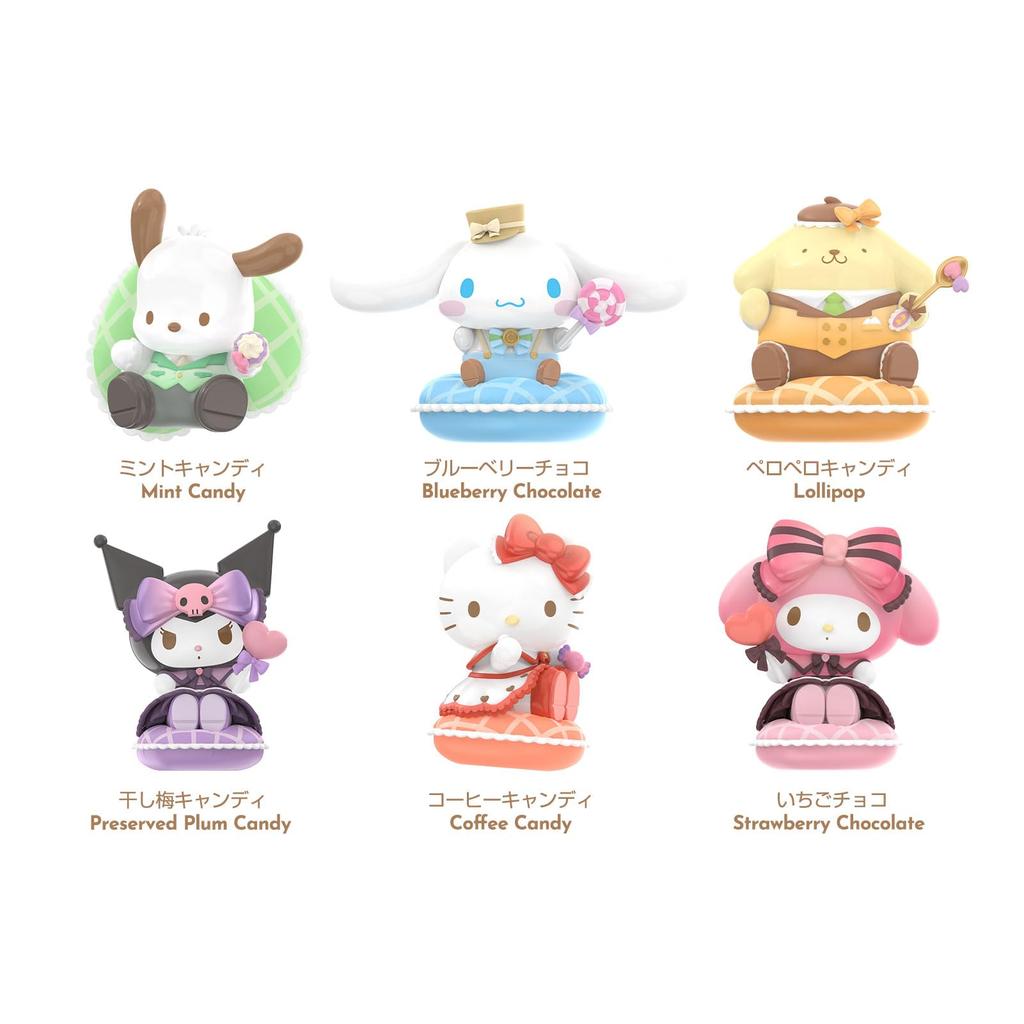TOP TOY Sanrio Characters Sweet Candy Series Gachapon Blind Box Figure Soft Vinyl PVC Premium Toy Birthday Gift Cinnamoroll For Character Collectors
