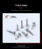 410 Stainless Steel Flat Head Hex Self-Drilling Dovetail Guardrail Screw