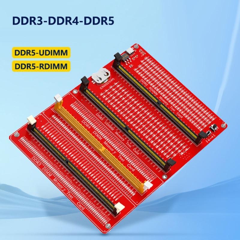 Professional DDR3 DDR4 DDR5 Memory Tester Type C and Cell Battery Power Supply For Quick Diagnosis And Reliables Work