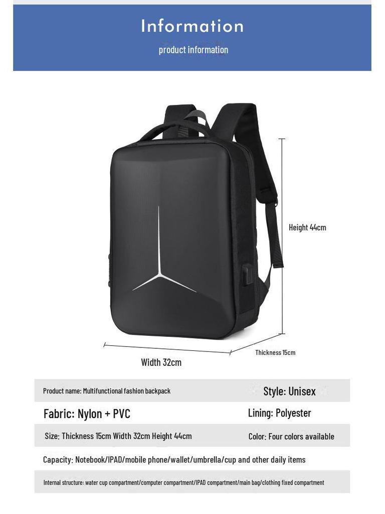 Men’s High-End Waterproof Travel Backpack with Laptop Compartment