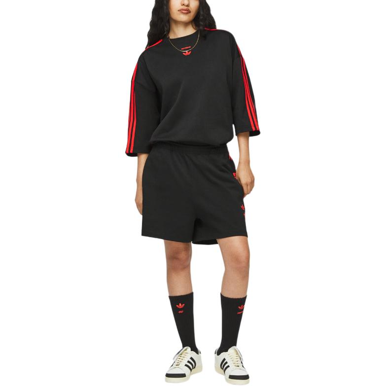 adidas Originals X Willy Chavarria Collaboration Ss25 Signature T-Shirt Fashion Versatile Loose Fit Crew Neck Short Sleeve T-Shirt Unisex Tops JW1447