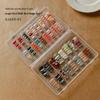 Nail Art Transparent Dustproof Storage Box for Practice Nail Tips and Color Chart Display