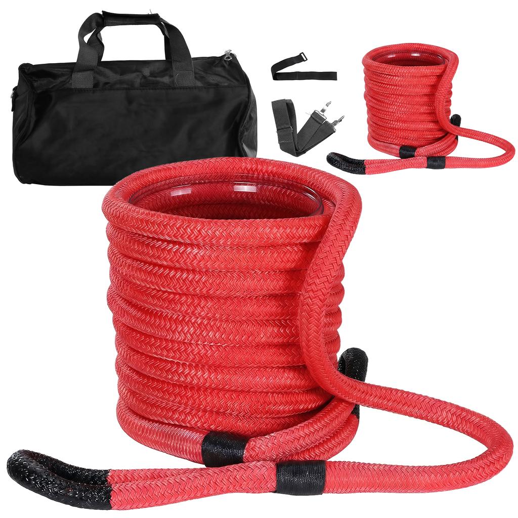 Kinetic Recovery Rope Kit with Soft Shackle Vehicle Recovery Kit 33900lbs Breaking Strength for UTV/ATV/Truck/Car/Jeep/Tractor