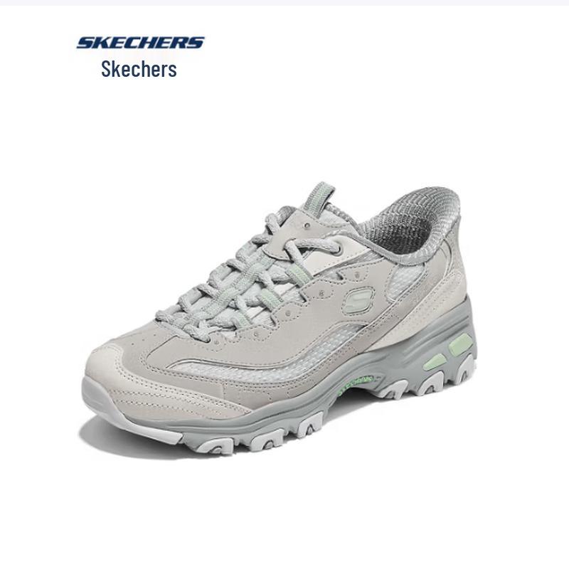 Skechers Women's D'Lites 150866 Chunky Lace-Up Sneakers