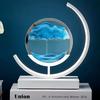 Sandscape Moving Sand Art Picture Table Lamp Quicksand 3D Dynamic Liquid Hourglass Flowing Sand Painting Bedroom Home Decor Gift