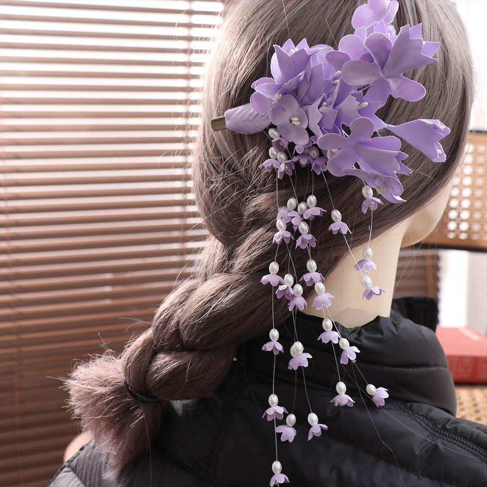 Elegant Wedding Headdress Fairy Flower Barrettes Fashion Bridal Headwear  Hair Jewelry