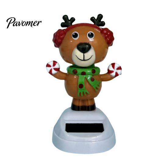 Festliche Auto-Innenraum-Accessoires Solarbetriebenes tanzendes Ornament, Kreative Armaturenbrett-Weihnachts-Cartoonfigur für den Weihnachtsmann Auto-Dekoration,