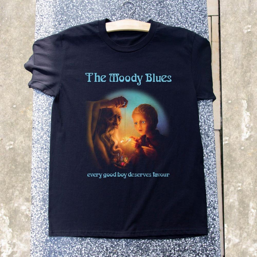 THE MOODY BLUES Every Good Boy Deserves Favour Unisex Black Shirt Unisex T-Shirt M