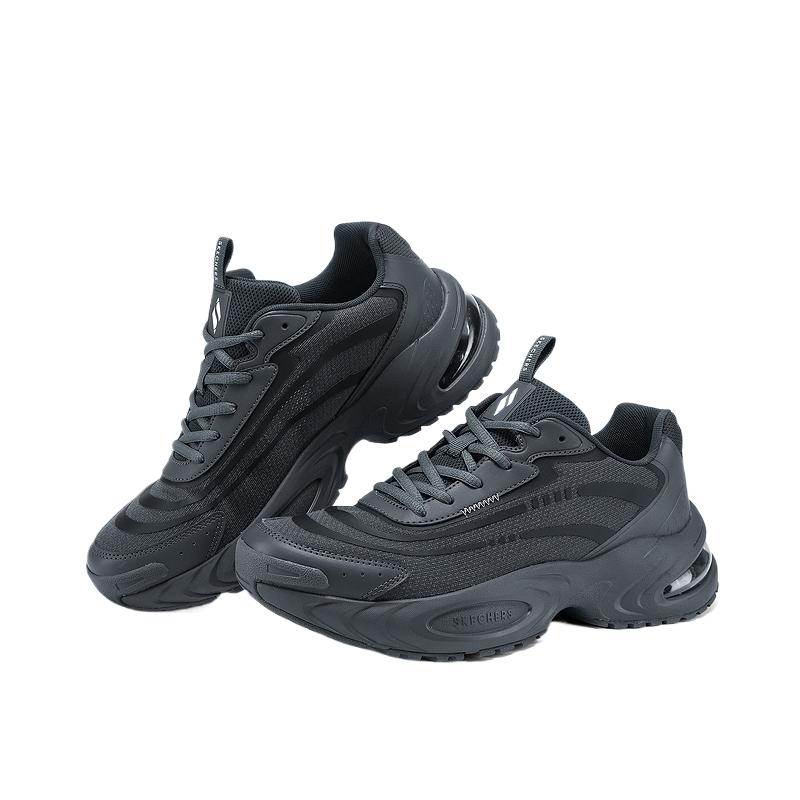 Skechers Free Moon Shoes 2nd Generation Simple Fashion Versatile Classic Low-Top Dad Shoes Men sneaker Black 183191-BBK