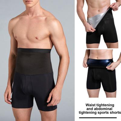 Männer Fitness Shorts Hohe Taille Abnehmen Bauch Kontrolle Hohe Taille Body Shaper Taille Trainer Wärme Sammeln