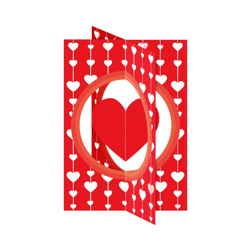 Love Heart Valentine's Day Three-dimensional Figurine, Tabletop Decoration Item