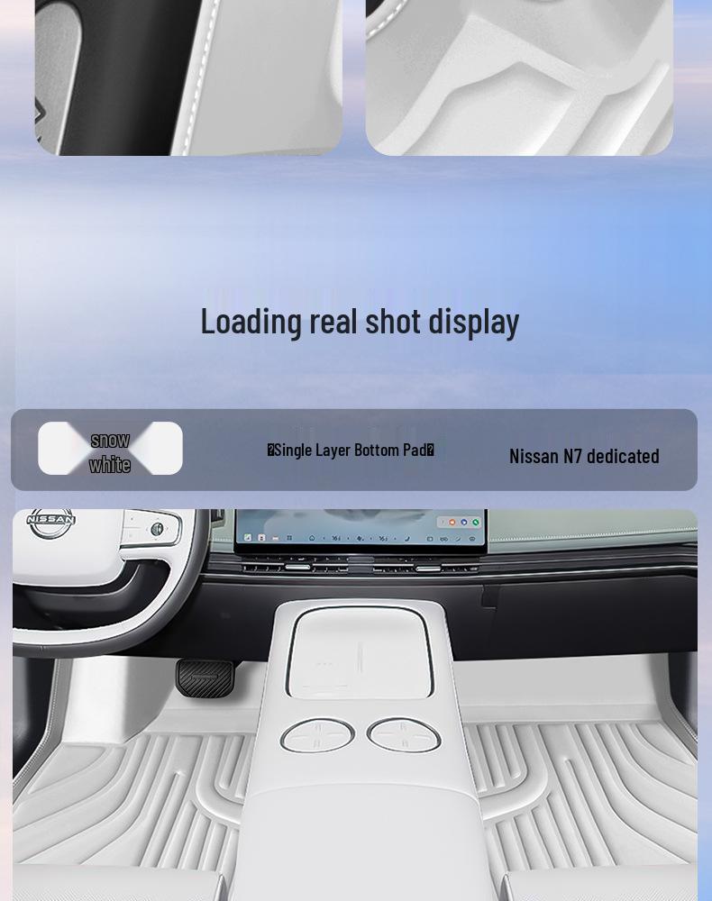 Custom Nissan N7 Dustproof Eco-Friendly TPE Floor Mats