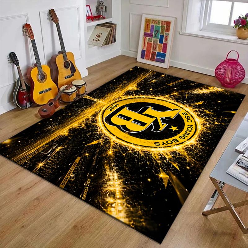 BSC YOUNG BOYS Polyester Carpet, Soft Indoor Mat for Office Chair, Living Room, Computer Desk - Decorative Home Office Rug Design