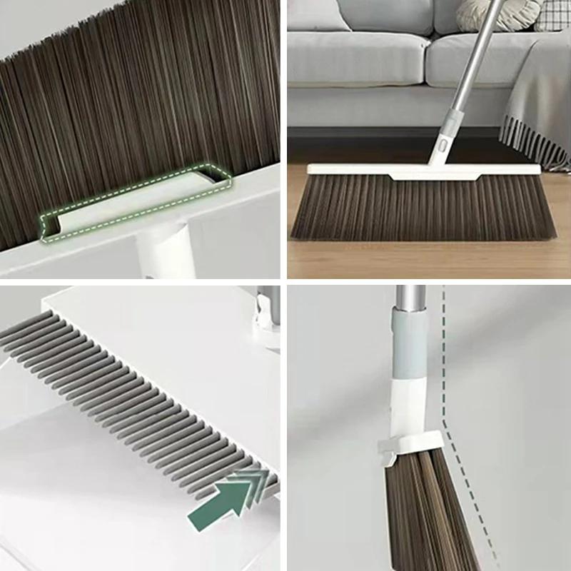 3-in-1 Besen und Kehrschaufel Set Besen Kehrschaufel Pinsel Set Haushalt Boden Sauber Besen für Boden Klapp Reinigung Werkzeuge