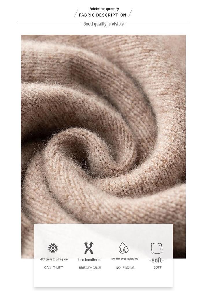 Women's Versatile Wool Sweater - New Petite Style Knit Top for Autumn & Winter Base Layer