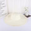 Summer Women Wide Brim Straw Hat 48Cm Big Beach Sun Hats For Women Large Uv Protection Foldable Panama Caps Female Lady Chapeau
