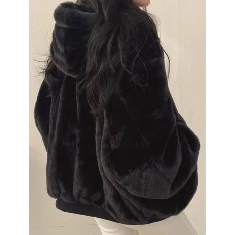 Jackets for Women Thick Warm Parkas Oversized Double Sided Hooded Coat Fashion Casual Loose Zip Up Jackets Coat