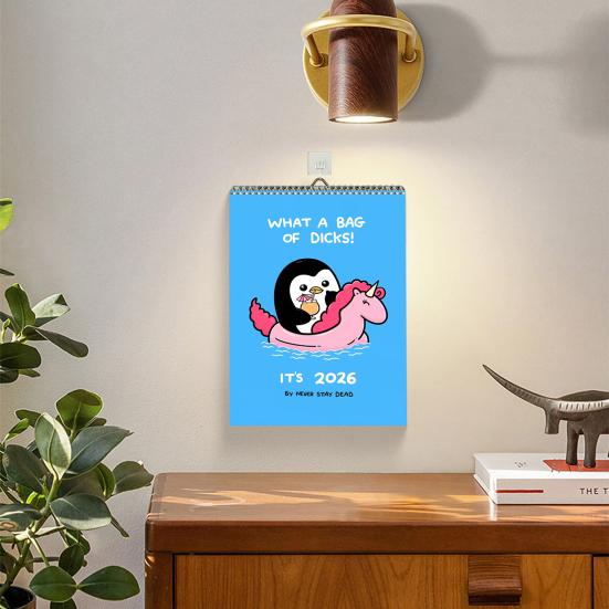 2026 Wall Calendar Offensively Cute Unapologetically Fun Mountable Calendar Jan. 2026
