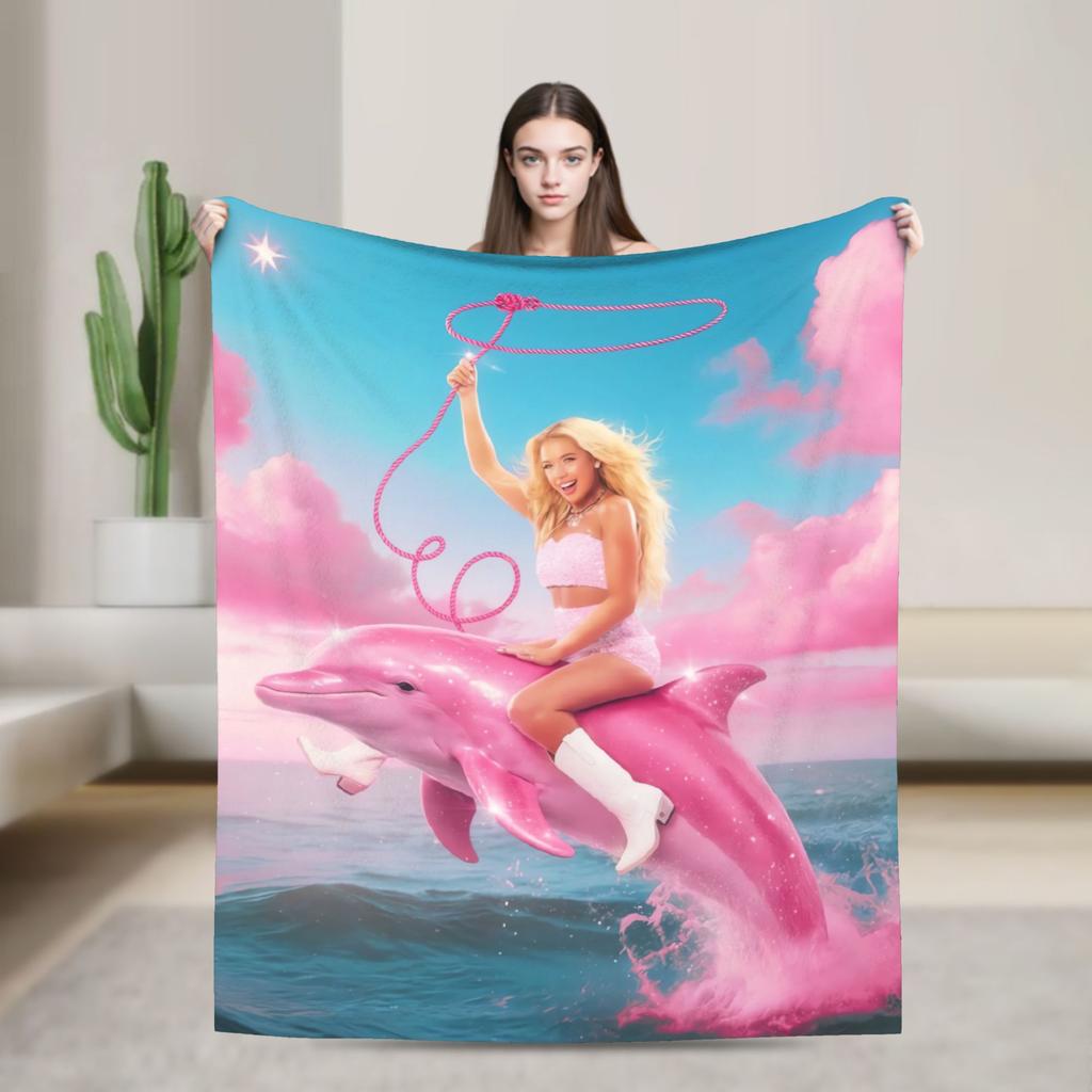 Office Megan Moroney Singer Cloud 9 Album Warm Soft Blanket Office Plush Bedding Throws Graphic Living Room Sofa Bed Cover
