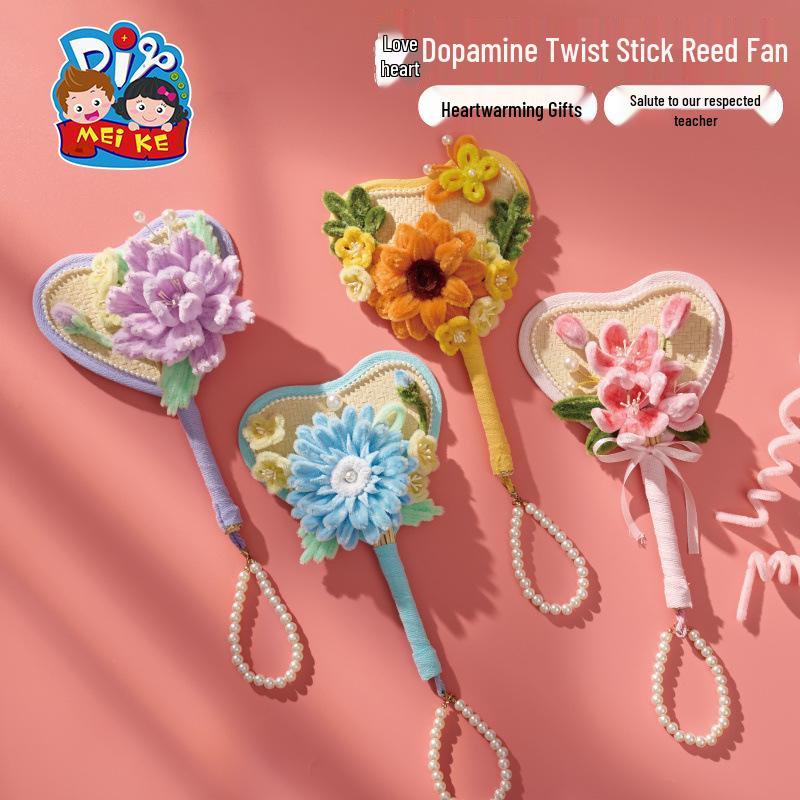 Teacher's Day Reed Fan DIY Craft Kit - Handmade Gift for Teachers
