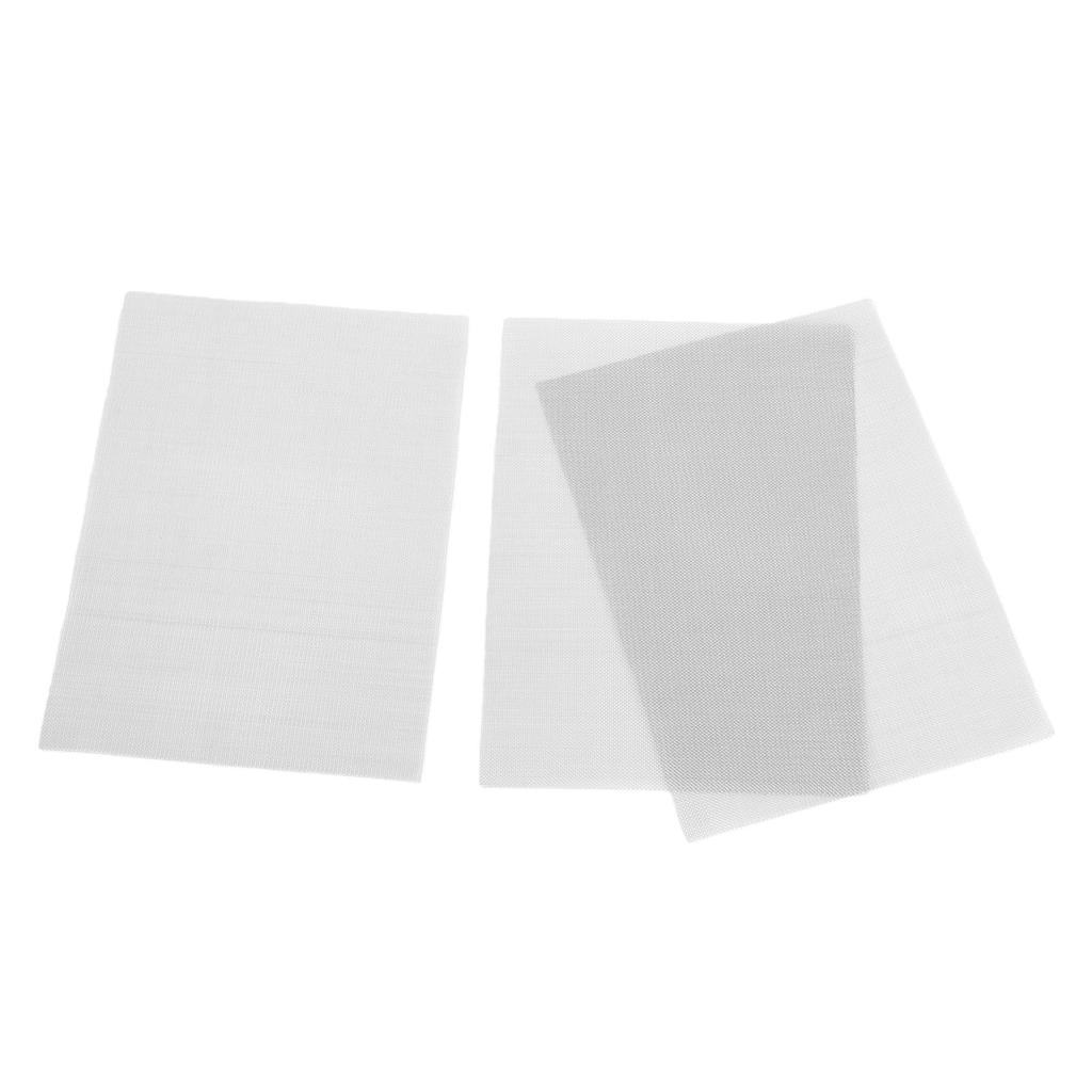 3pcs Welding Mesh 5.91x7.87in Cuttable Plastic Reinforcing Stainless Steel Wire Mesh Screen for Car Bumper Kayak Repair