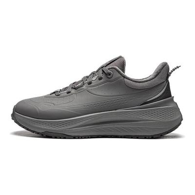 Soft Plus Fleece Comfortable Fashion Non-Slip Wear-Resistant Low-Top Casual Shoes Men Sneaker Asphalt-Gray AGLU097-2