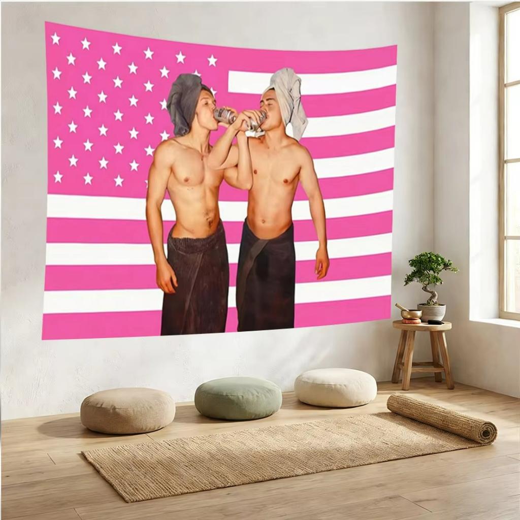 Vintage Heated Rivalry Tapestry Retro Game Day Flag Sporty Wall Decor Classic Athletic Banner Hudson Williams