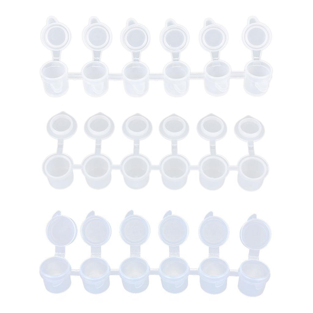 Convenient Storage Container 6Strips 3ML Empty Paint Strips Art Supplies