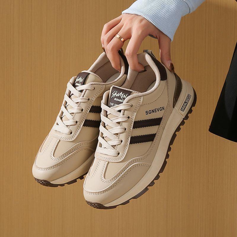 

Кроссовки женские 2025 новые весенние легкие мягкая подошва не устают ноги обувь Форреста Гампа платформа папины кроссовки для путешествий универсальные 44 коричневый