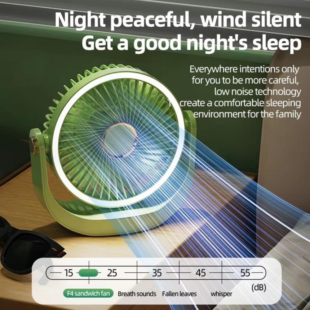 5 Speeds Ceiling Fan 360° Rotation Electric Table Fan Portable Desktop  Fan  Bedroom