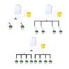 2/4/8 Heads Automatic Drip Irrigation Kit for Vacation Flowers Plants Watering Gardening Tool Auto Timer Watering System