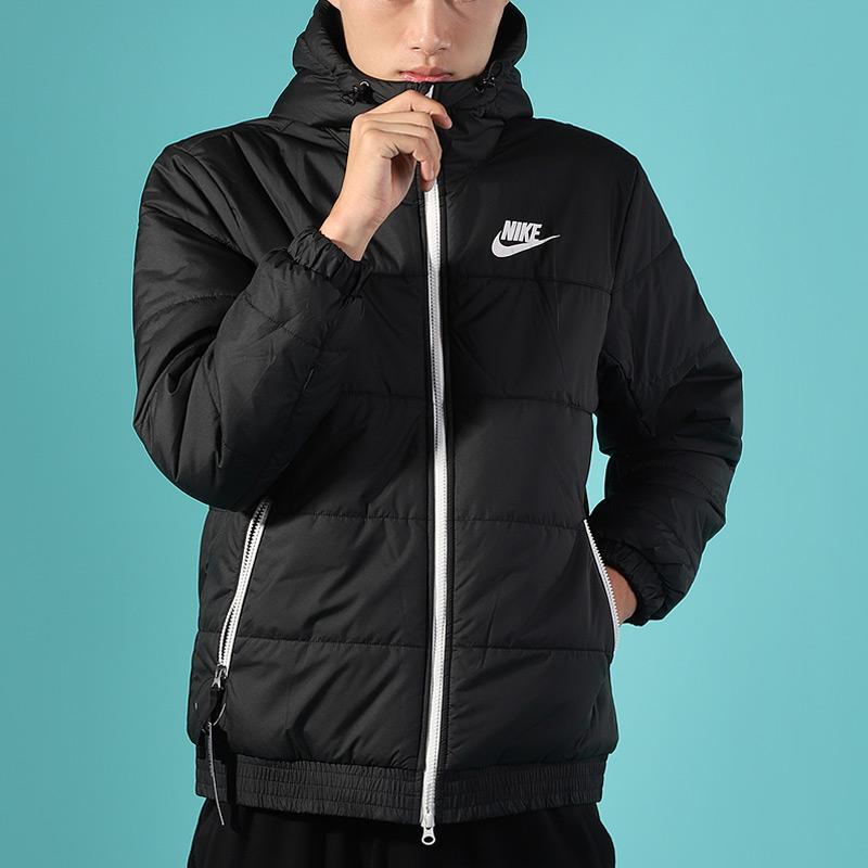 Nike Thermal Hooded Cotton Jacket Men Outerwear Black BV4684-010
