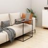 VidaXL Side Table Black 55x35x66 Cm Engineered Wood