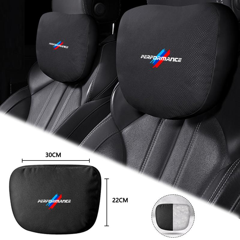 Car Seat Neck Pillow Lumbar Back Support Car Headrest Cushion For BMW Performance I1 X1 X3 X5 X7 E36 E46 E53 E90 E60 E61 E93 E87