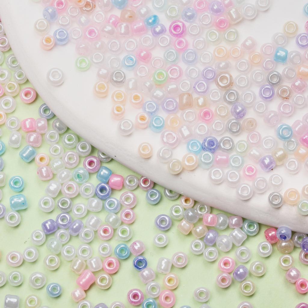 250/500Pcs 2/3mm Jewelry Making Pendant DIY Glass Bead Loose Beads Necklace Bracelet Small Beads