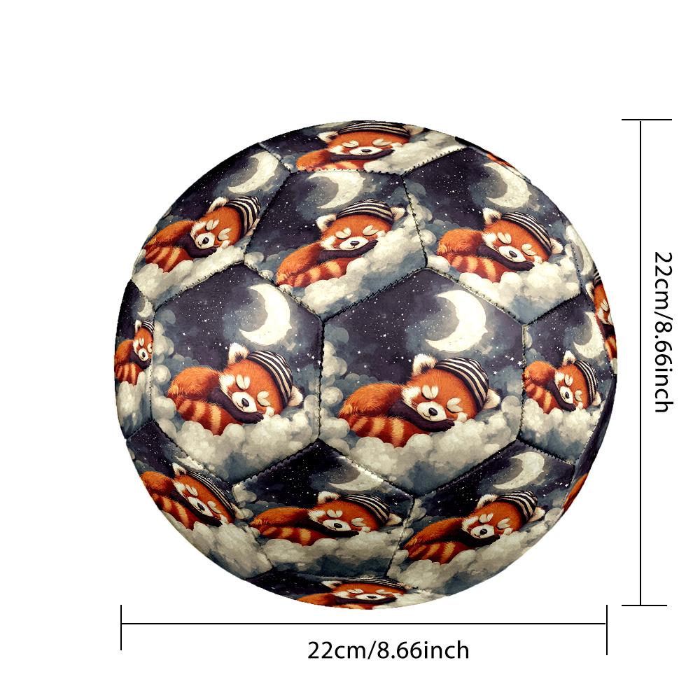 Good Night Dogs Indoor Soccer Ball Size 5 Colorful All Ages Machine Stitched PVC Competition Ready Durable High-Bounce
