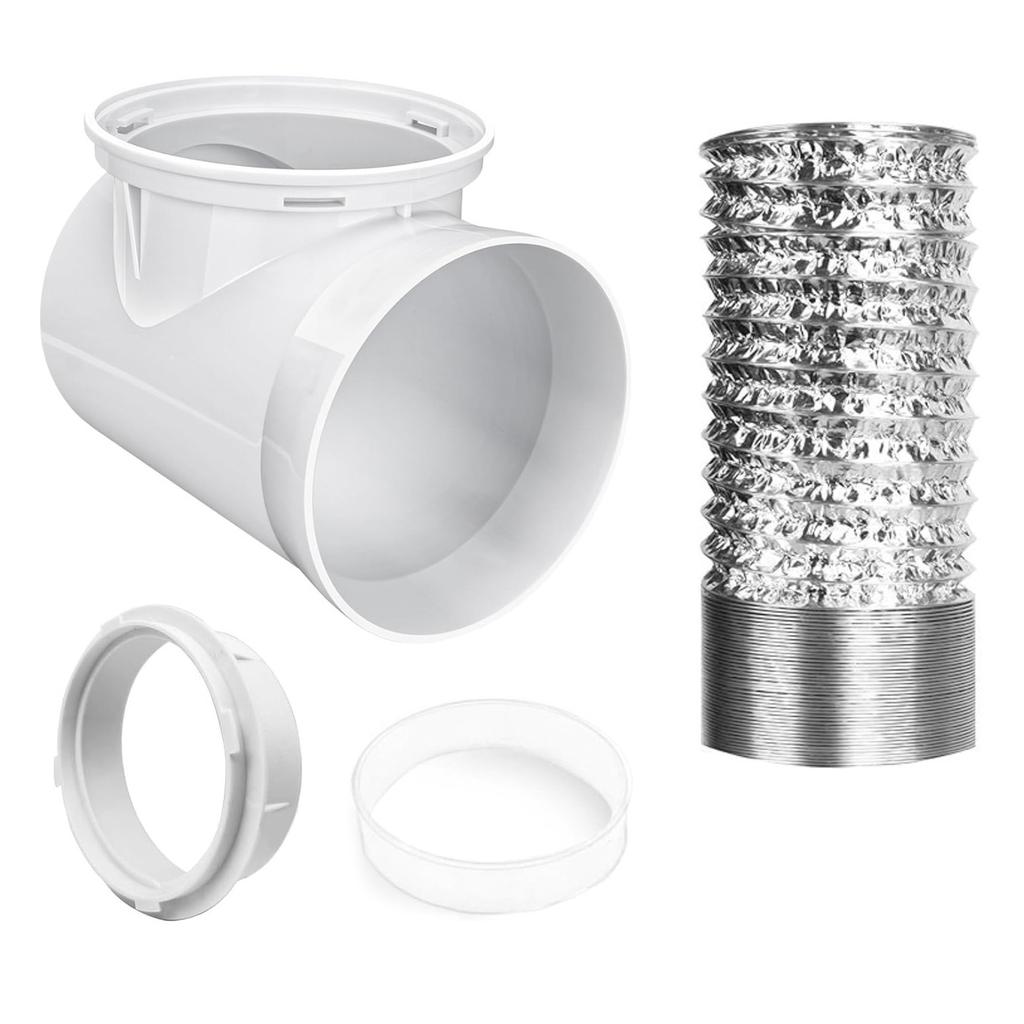 Dryer Vent Connection Kit Tumble Dryer Connector 90 Degree Dryer Vent Hose Pressure Dryer Connector Easy Installation