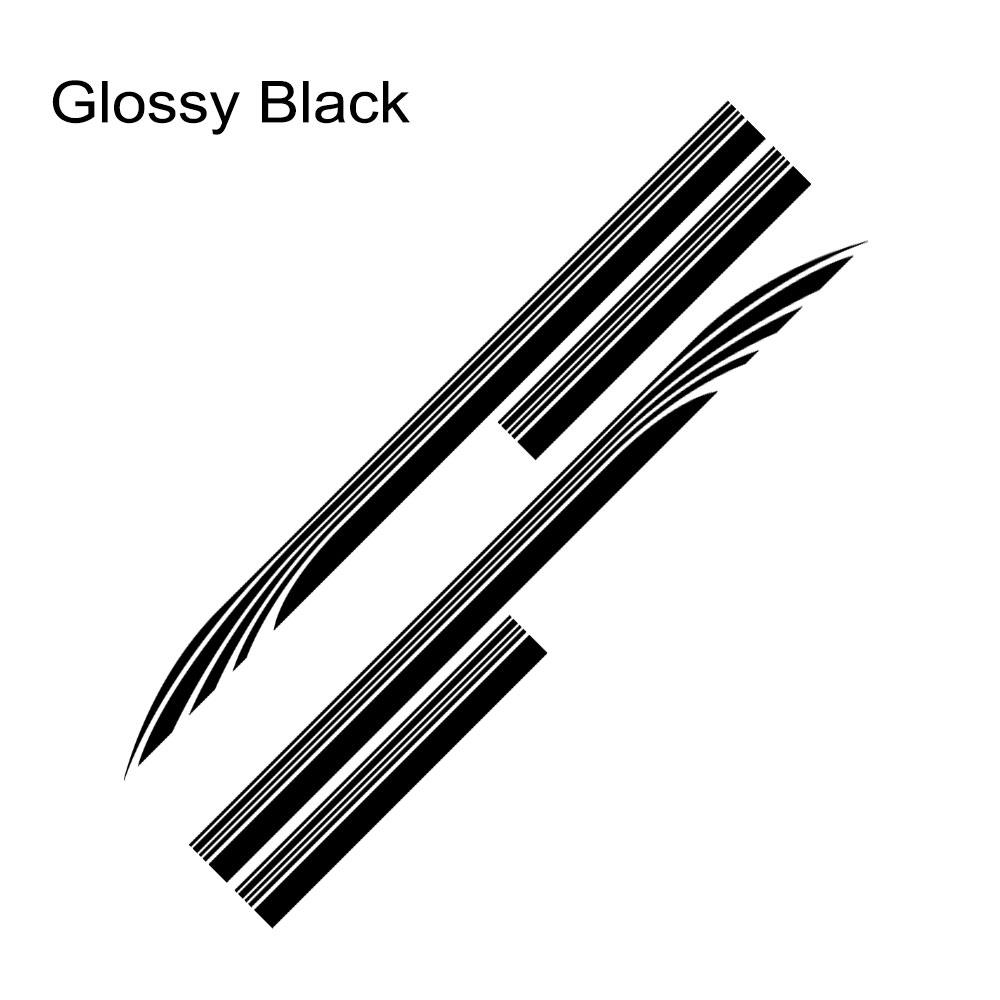 2pcs Car Stickers Door Side Skirt Decals For Toyota Hiace Bus Sport Stripes Decoration Vinyl Film Tuning Auto Accessories