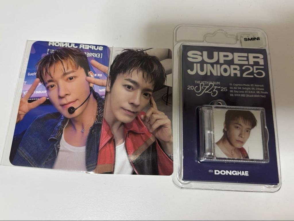 [USED] SUPER JUNIOR 25 S mini version Donghae mu-mo trading card
