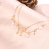 Summer Jewelry Ladies Alloy Anklet 8 Character Double Layer Star Anklet Selling Leg Jewelry