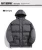 2025 Men's Winter Loose Hooded Cotton Jacket - Thick, Fashionable, Casual Outerwear